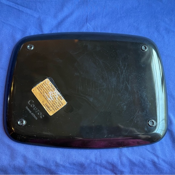 Vintage Couroc of Monterey Black Lacquer Tray with Red Cardinal & Branch - Picture 7 of 7